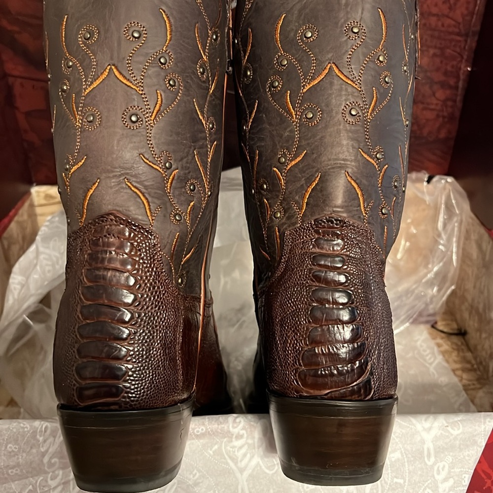 Lucchese Ostrich Boots - Picture 5 of 6